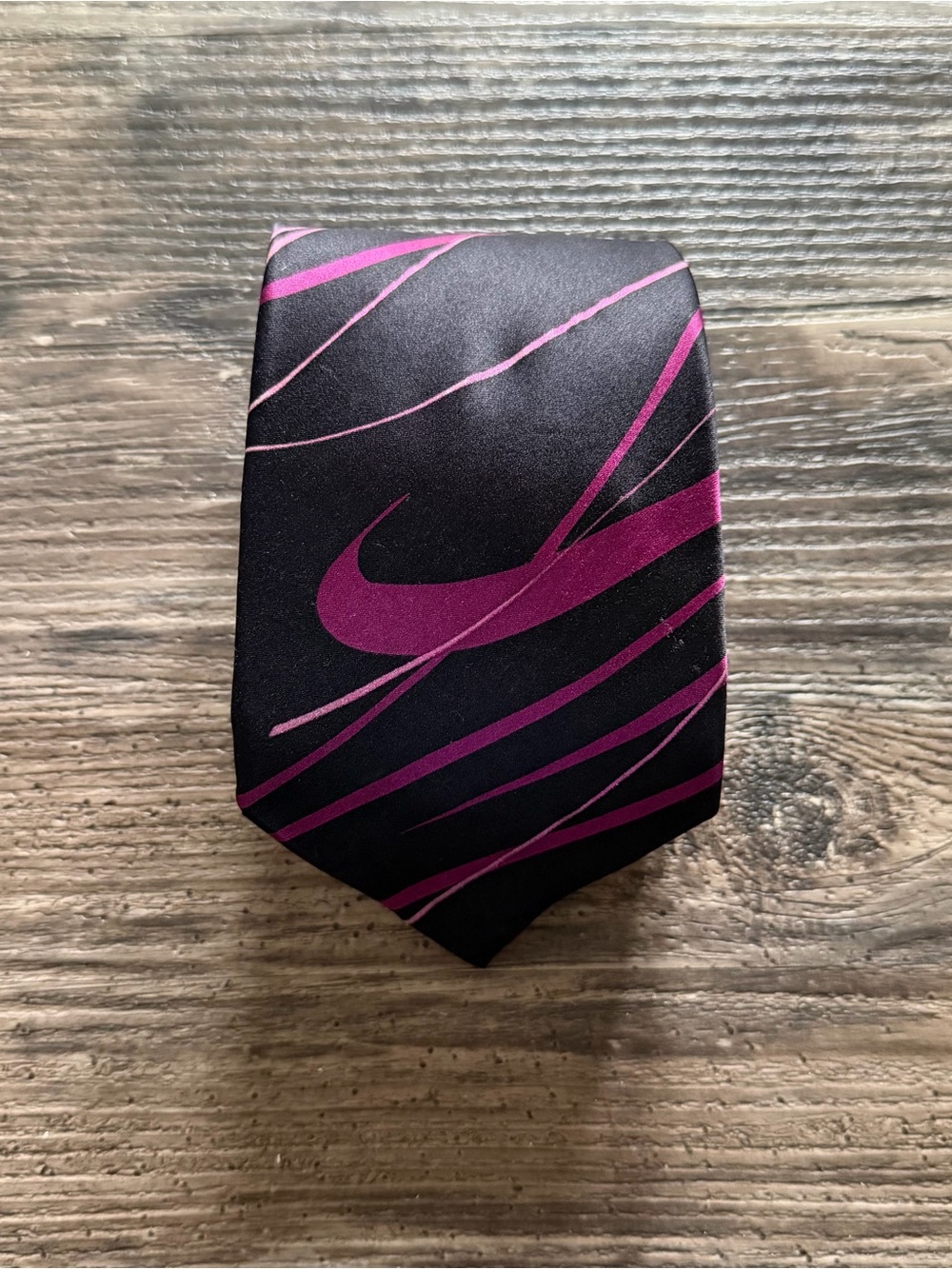Jerry Garcia Men's Black Purple Abstract 100% Silk Classic Tie